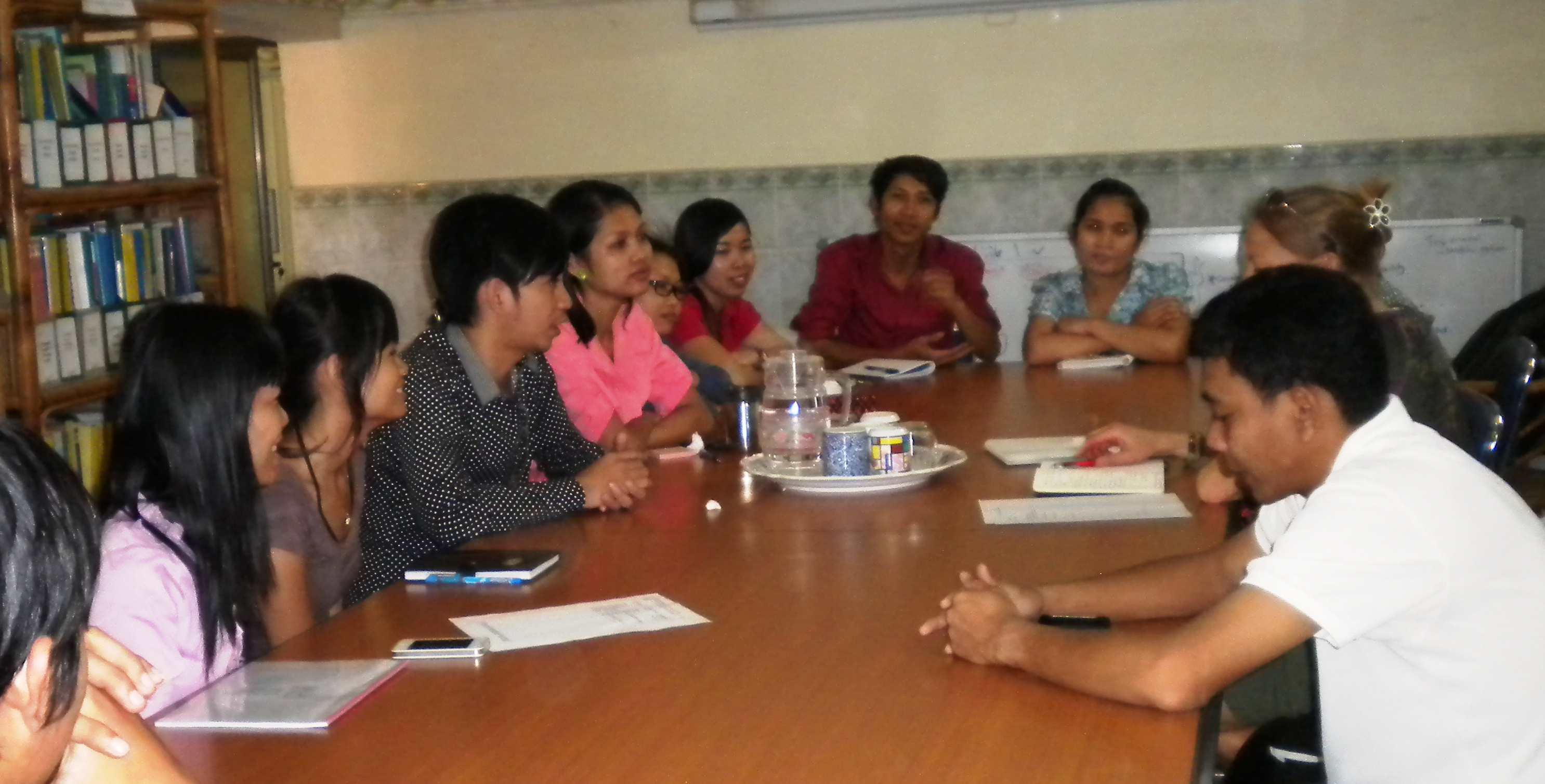 leading a focus-group style evaluation of the training 