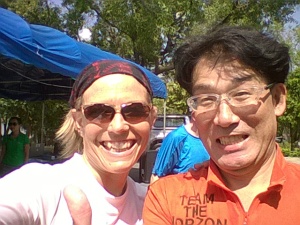 Taguchi-san and Katherine in a selfie-moment