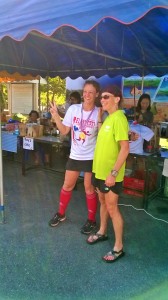 Linda celebrating her 2nd 24 hour finish! 