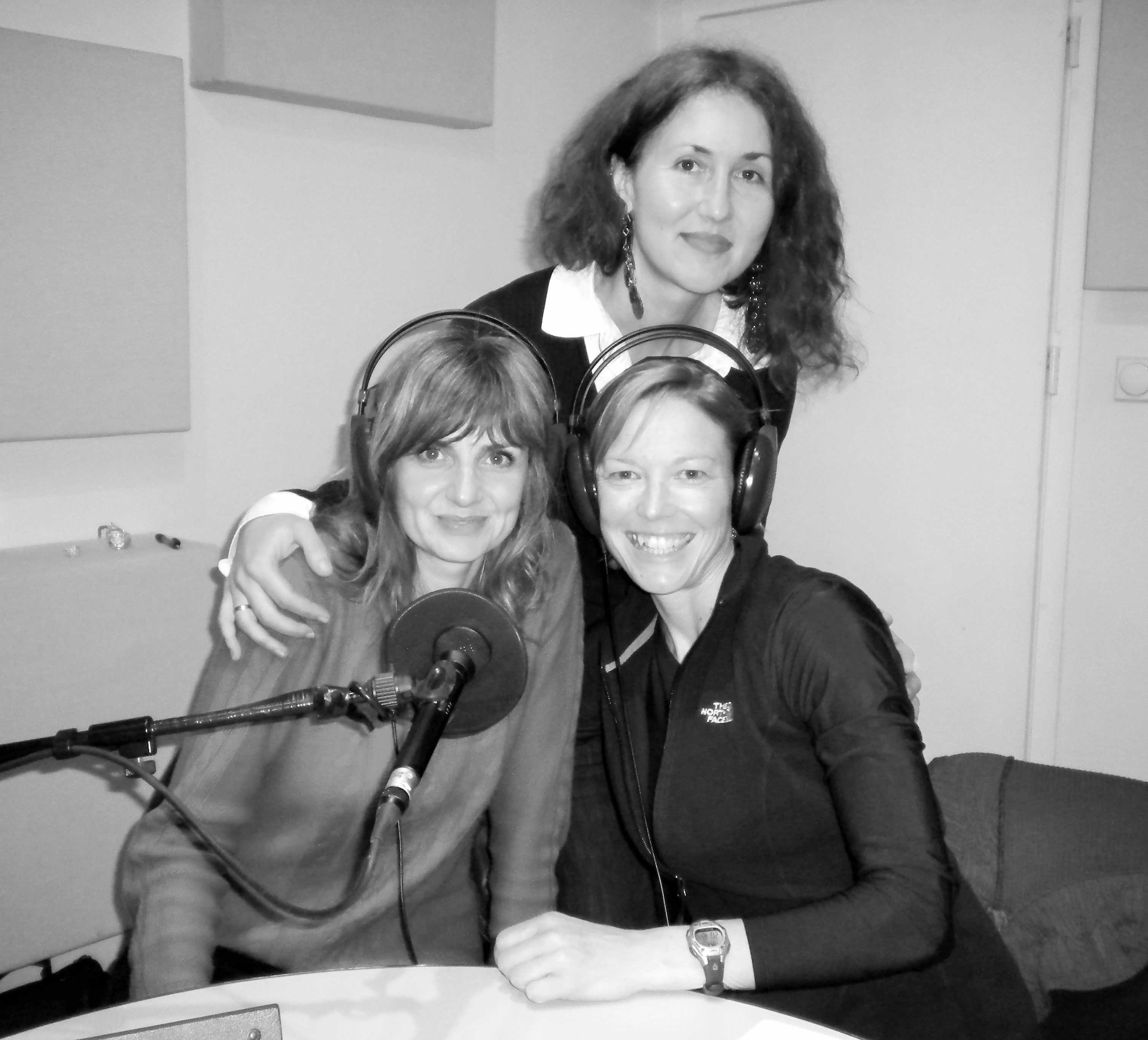 Sharing the mic with my interpreters: a couple of dear Bulgarian sisters! 