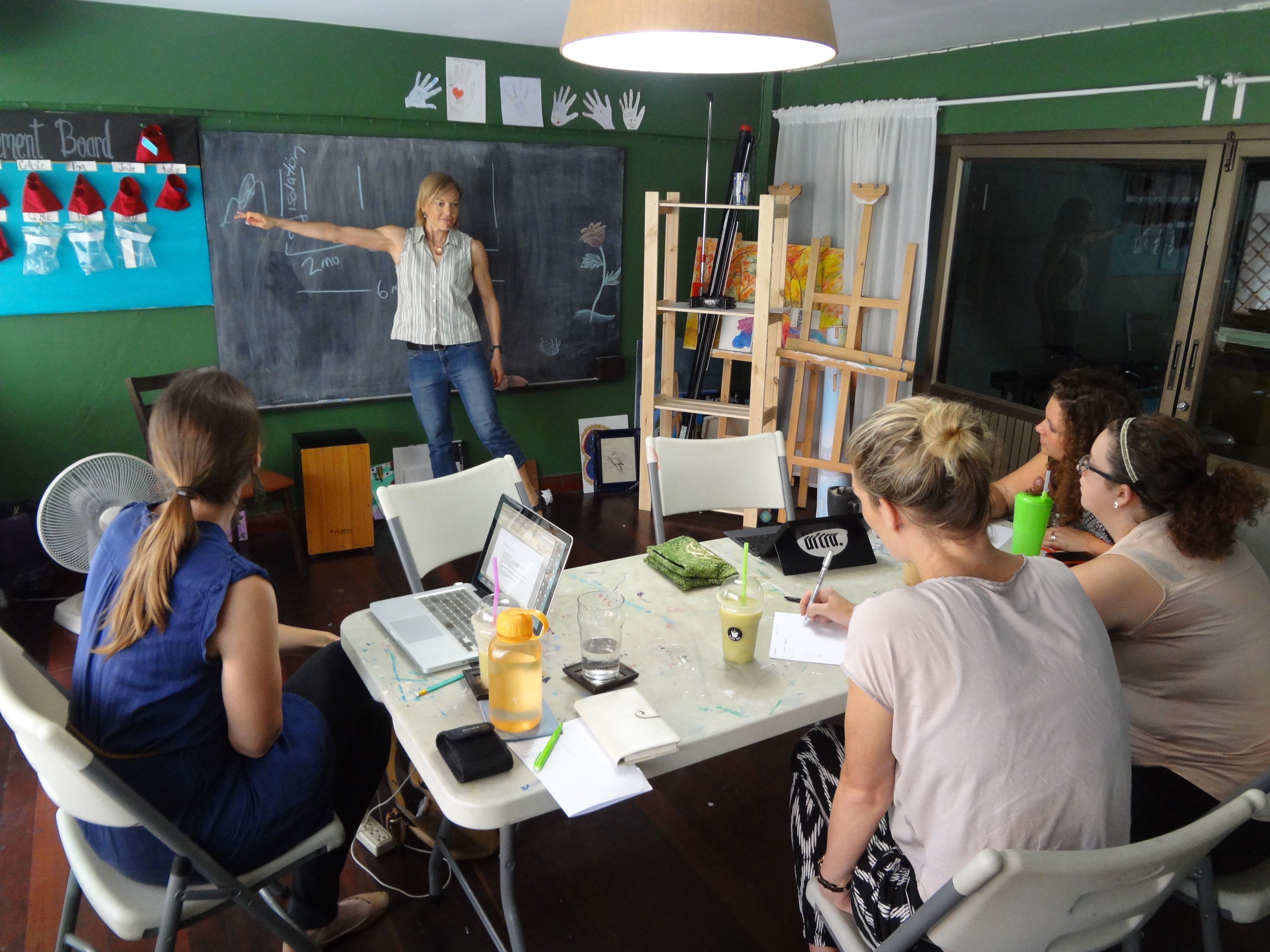 giving a workshop on tuberculosis and HIV to outreach and aftercare staff who work with the sexually exploited. 